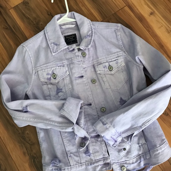 light purple jean jacket